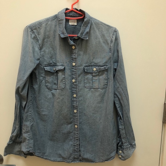 J. Crew Keeper Chambray Button Down sz XS - Picture 2 of 3